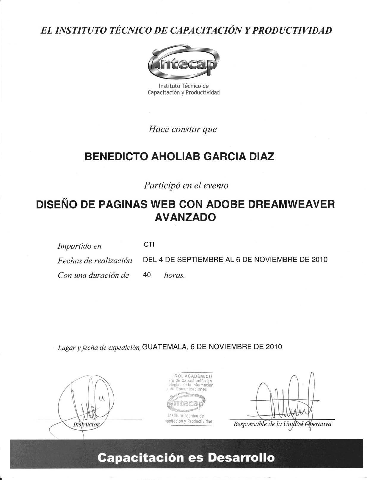 INTECAP Web Avanzado